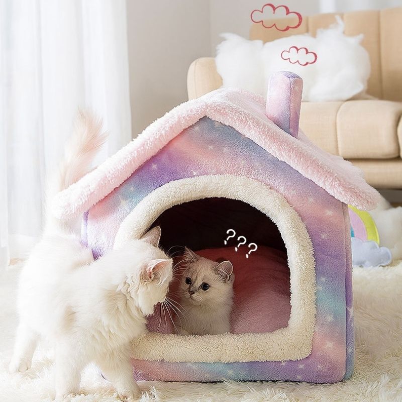 Soft Winter Dog Cat Bed House